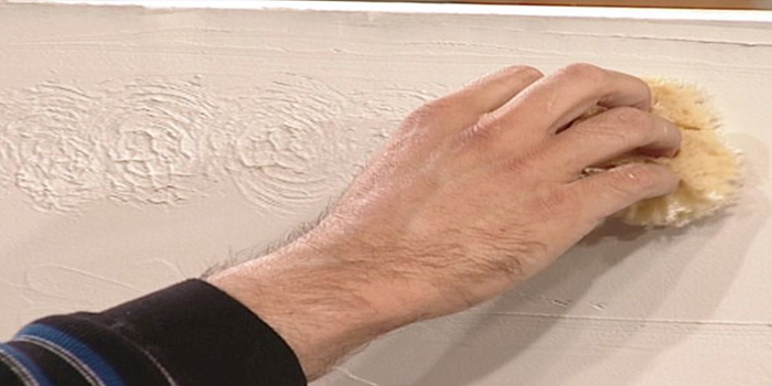 drywall texture sponge repair in Hillburn