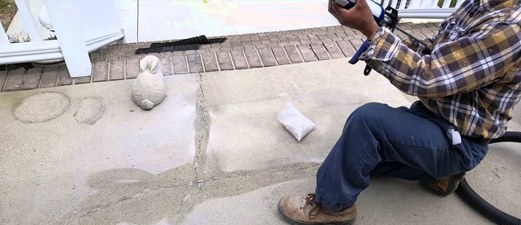 concrete deck crack repair in Palisades Park